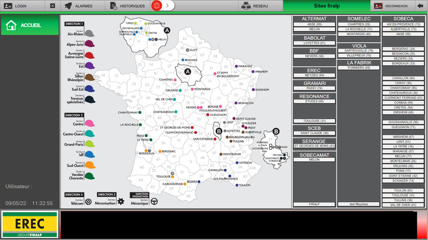 PcVue Solutions: Telecontrollo delle stazioni di ricarica per una flotta aziendale di veicoli elettrici 